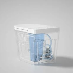 Mizubath - Vaso Con Bidet Con Casetta Incorporata - Pulizia Con Acqua E Diversi Tipi Di Massaggio - Asciugatura Ad Aria Calda - Telecomando E Pannello Di Controllo - Montaggio A Pavimento - Serie Rada -Stile Bagno 100116792 5