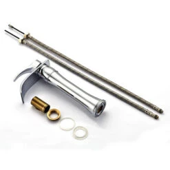 Auralum Cromo Bagno Monocomando Miscelatore Rubinetto Alta A Cascata Per Lavabo, Con Bocca Alta Di Erogazion, Fredda E Calda Regolabile -Stile Bagno 10104739 4