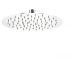 Soffione Doccia Effetto Pioggia Forma Rotonda In Acciaio Inossidabile 25cm
