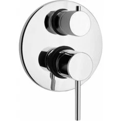 Miscelatore Doccia Incasso Con Deviatore A 2 Vie Piralla Essenza 0ES00400A16 Cromo - 2 Uscite