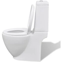 Set Toilette E Bidè In Ceramica Bianca VidaXL -Stile Bagno 1062900 5