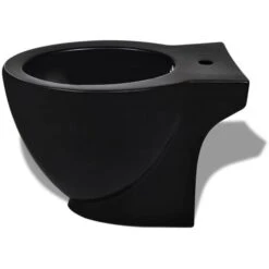 Set Toilette E Bidè In Ceramica Nero VidaXL -Stile Bagno 1062901 5