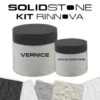 Kit Di Ripristino Per Piatti Doccia In Pietra Con MARCHIO SOLIDSTONE - Kit Verniciatura In Colore Verde Vietri RAL 5021