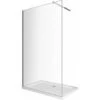 Parete Doccia 8 MM Walk In Reversibile Altezza 200 CM 80 Regolabile 78-80