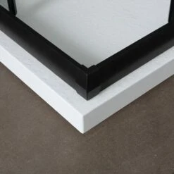 BOX DOCCIA CITY 70X90 H 190 PROFILO NERO OPACO CRISTALLO TRASPARENTE CITY -Stile Bagno 10670421 3