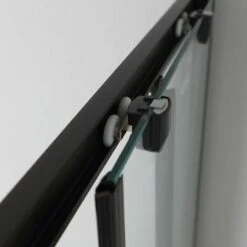 BOX DOCCIA CON PROFILO NERO OPACO E CRISTALLO TRASPARENTE 70X100 CITY -Stile Bagno 10670424 4