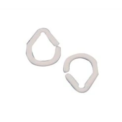 ANELLI BIANCHI PER TENDE DOCCIA Conf. 16 PZ