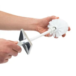 Relaxdays Piantana Da Bagno HxLxP: 73 X 21,5 X 27,5 Cm Porta Carta Igienica Scopino Contenitore Spazzolone Plastica Nero -Stile Bagno 10719747 4