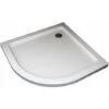 Piatto Doccia Ribassato Semicircolare In Abs H 5cm Con Piletta Inclusa 80x80