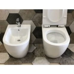 Sanitari A Terra Filo Muro, Linea Tonda -Stile Bagno 10752595 3