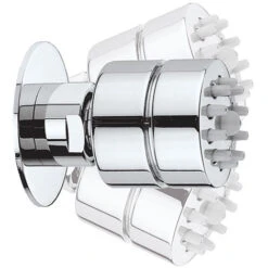 Soffione Doccia Autopulente Ottone Cromato Bossini Tondo Gom Diametro 34 Mm -Stile Bagno 10821211 3