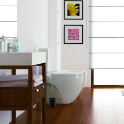 Relaxdays Set Di Scopino E Portascopino In Ceramica, Per Bagno E WC, Testa Sostituibile, H X D 38,5 X 12,5 Cm, Bianco -Stile Bagno 11090438 5
