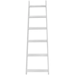Scaletta Porta Asciugamani In Multistrato Bianca Con 6 Gradini