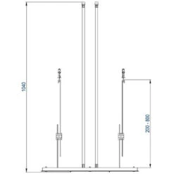 Soffione Doccia Con Effetto-pioggia E Cascata, Installazione A Soffitto- DPG 5017, 70 X 38cm -Stile Bagno 11435145 3