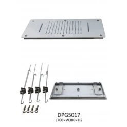 Soffione Doccia Con Effetto-pioggia E Cascata, Installazione A Soffitto- DPG 5017, 70 X 38cm -Stile Bagno 11435145 4