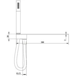 Mensola Portasapone Per Doccia DS40 Con Gancio A Muro E Supporto Per Doccetta - Flessibile E Doccetta Opzionali Senza Flessibile, Senza Doccetta -Stile Bagno 11436715 5