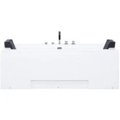 Vasca Idromassaggio Acrilico Sanitario Bianco Con Poggiatesta Luci LED Galley -Stile Bagno 11475337 5