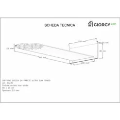 Kit Doccia 2 Vie Soffione Acciaio Inox Slim 2,5 Mm + Presa Acqua + Flessibile + Doccino Soffione Tondo 55x23 Cm 7 Kit Doccia 2 Vie Soffione Acciaio Inox Slim 2,5 Mm + Presa Acqua + Flessibile + Doccino Soffione Tondo 55x23 Cm -Stile Bagno 11605647 4