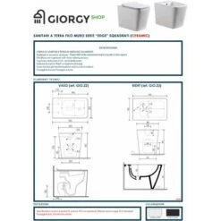 Sanitari A Terra Filo Muro, Linea Squadrata -Stile Bagno 11687957 5