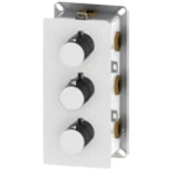 Miscelatore Doccia Termostatico Ad Incasso Mod. 'T' In Ottone Con Deviatore 6-4 Vie