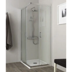 Box Doccia Angolare Porta Scorrevole 60x70 Cm Trasparente -Stile Bagno 11907731 4