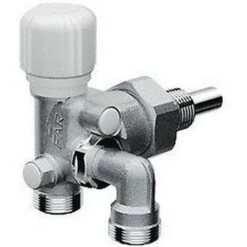 1428 150DG18 Valvola MONO-BITUBO Termostatizzabile Cromata 1DX GOMMA FAR