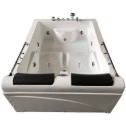 SIMBA VASCA BAGNO IDROMASSAGGIO CROMOTERAPIA SPA 175 X 132cm BIANCA PER 2 PERSONE LULU -Stile Bagno 11984696 4