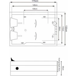 SIMBA VASCA BAGNO IDROMASSAGGIO CROMOTERAPIA SPA 175 X 132cm BIANCA PER 2 PERSONE MIMI -Stile Bagno 11984697 5