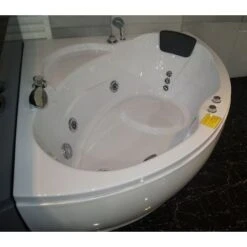 Bagno Italia Vasca Idromassaggio Cm 135x135 Con Poggiatesta Rubinetteria Inclusa -Stile Bagno 12227643 4