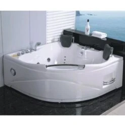 Bagno Italia Vasca Idromassaggio Versione Destra Da 150x150 Cm Per Due Persone 11 Idrogetti Cromoterapia
