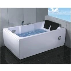 Bagno Italia Vasca Da Bagno Idromassaggio 185x120 Cm 2 Persone 14 Getti Radio Cromoterapia