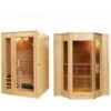 Bagno Italia Sauna Finlandese 153x110 Cm 3 Posti In Legno Canadese Accessori Inclusi