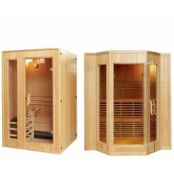 Bagno Italia Sauna Finlandese 153x110 Cm 3 Posti In Legno Canadese Accessori Inclusi