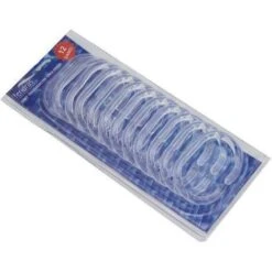 SET 12 GANCI DOCCIA TRASPARENTI