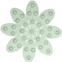 5 Formine Fiore Antiscivolo Per Doccia E Vasca In PVC Verde