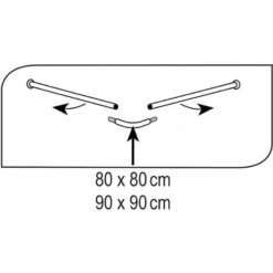 Ridder 595000-350 Bastone Universale Per Tenda Doccia, Diametro 25 Mm, In Cromo -Stile Bagno 12755085 3