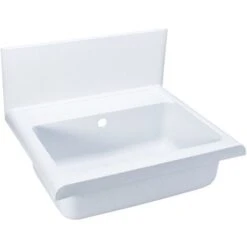 Cornat Parete Lavandino Con Scarico E Troppopieno, In Plastica, 550 mm, 1 pezzo, Granito, Wagb5526