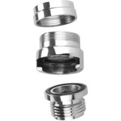 WENKO Doccia Per Lavandino Cromato - Doccetta A Mano Mobile Con Tubo Flessibile In Acciaio Inox, ABS, 170 X 3.5 X 6.5 Cm, Argento Lucido -Stile Bagno 12849246 3