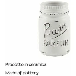 Gedy Bicchiere Catherine Bianco Ceramica 12x7,7x7,7 Cm -Stile Bagno 12943070 5