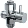 Gedy Deviatore 2 Vie G-Cross Easy Cromato Metallo 6,5x6,5x2,5 Cm