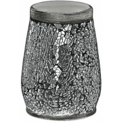 Gedy Porta Spazzolini Myosotis Grigio/Argento Ceramica 11,3x8,5x8,5 Cm