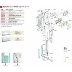 Confezione Sede Estraibile Completa Telaio E Sede Sfera Per Cassette Pucci 6594 Telaio -Stile Bagno 12957392 3