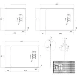 Piatto Doccia Rettangolare Di SMC - 3,2 Cm Di Altezza - Bianco - Dimensioni E Accessori Selezionabili Senza Piletta, 90x120cm -Stile Bagno 12975845 5