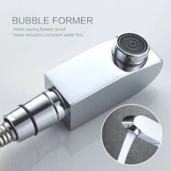 Miscelatore Con Doccetta Estraibile Rubinetto Bagno Per Lavello Finitura Cromo -Stile Bagno 13161047 3