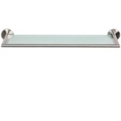 Mensola Rettangolare Da Parete Bagno Ripiano Portatutto Acciaio Vetro 54x6x14cm -Stile Bagno 13315505 5