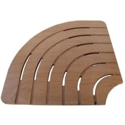 Pedana Antiscivolo Angolare 61x61 Cm In Legno Marino Ideale Per Piatto 80