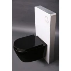WC Sospeso B-8030 Nero Con Sedile Soft-close