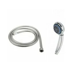 DOCCIA DOCCETTA SOFFIONE 8 GETTI ANTICALCARE CON TUBO FLESSIBILE