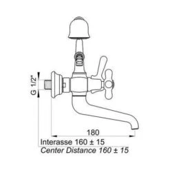 Ponsi Viareggio Gruppo Vasca Con Deviatore 305/d Con Flessibile, Doccia E Supporto Doccia Giallo Come Foto -Stile Bagno 14144794 3