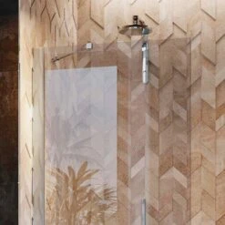 Parete Doccia Vetro Trasparente Con Trattamento Anticalcare H 190 Mod. Walk In Flip 17 Cm -Stile Bagno 14648548 5
